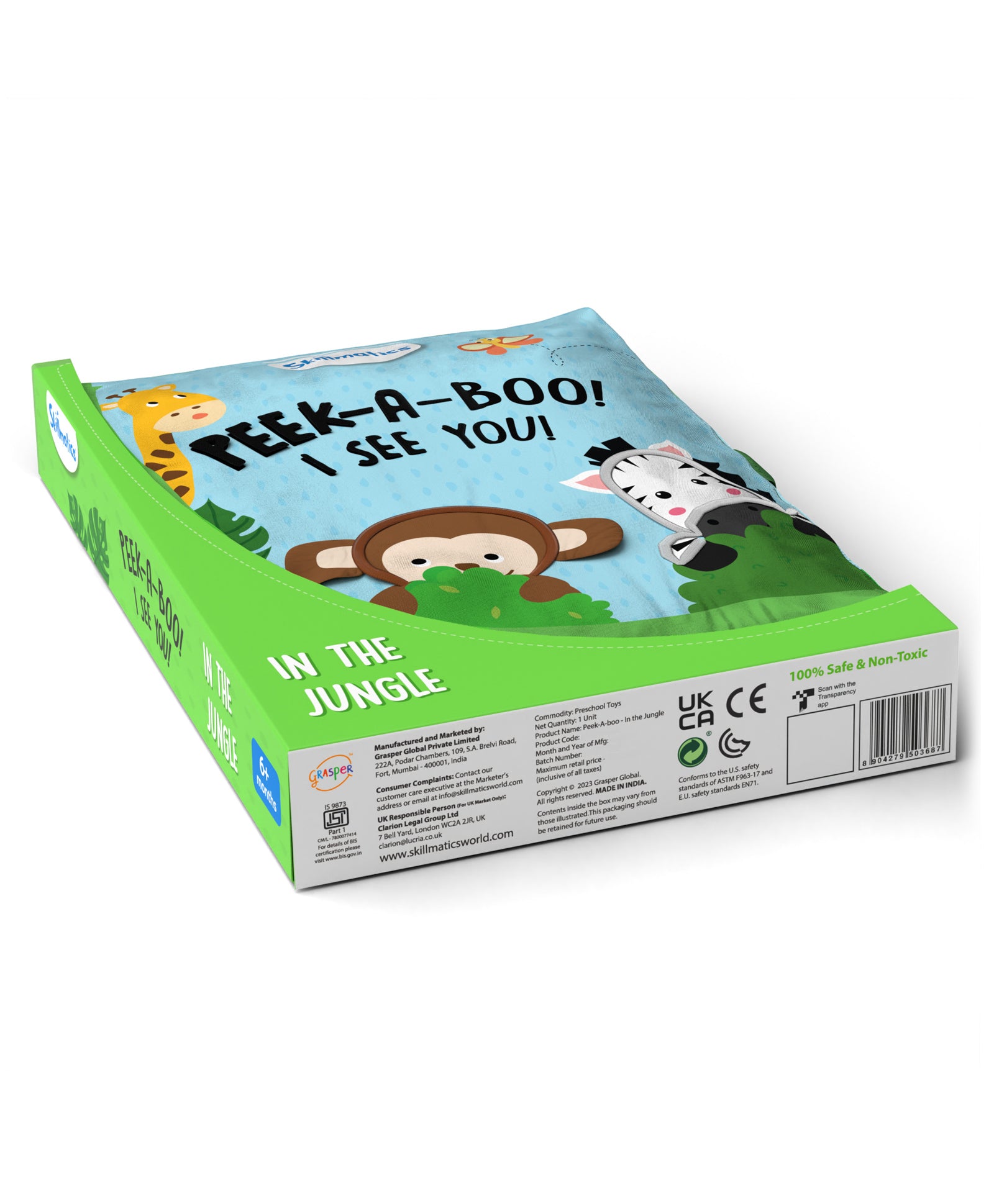 Skillmatics Peek-A-Boo See You Jungle Theme - English - Multicolor