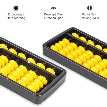 Ratna's Colourful Educational Abacus 17 Rod - Color May Vary - Assorted