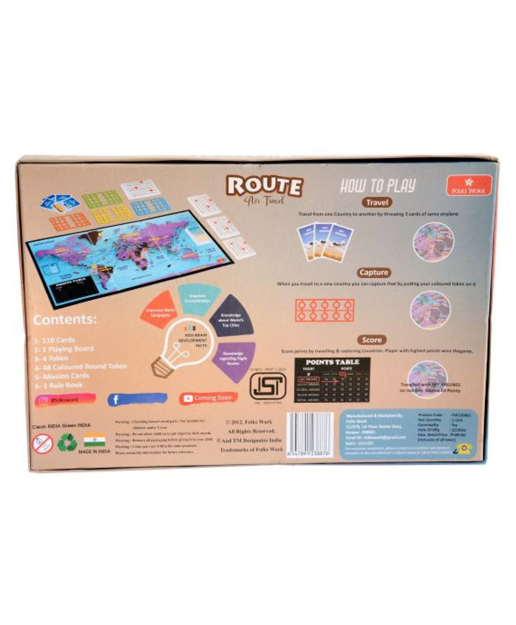 Folks Work Route Air Travel - Multicolor