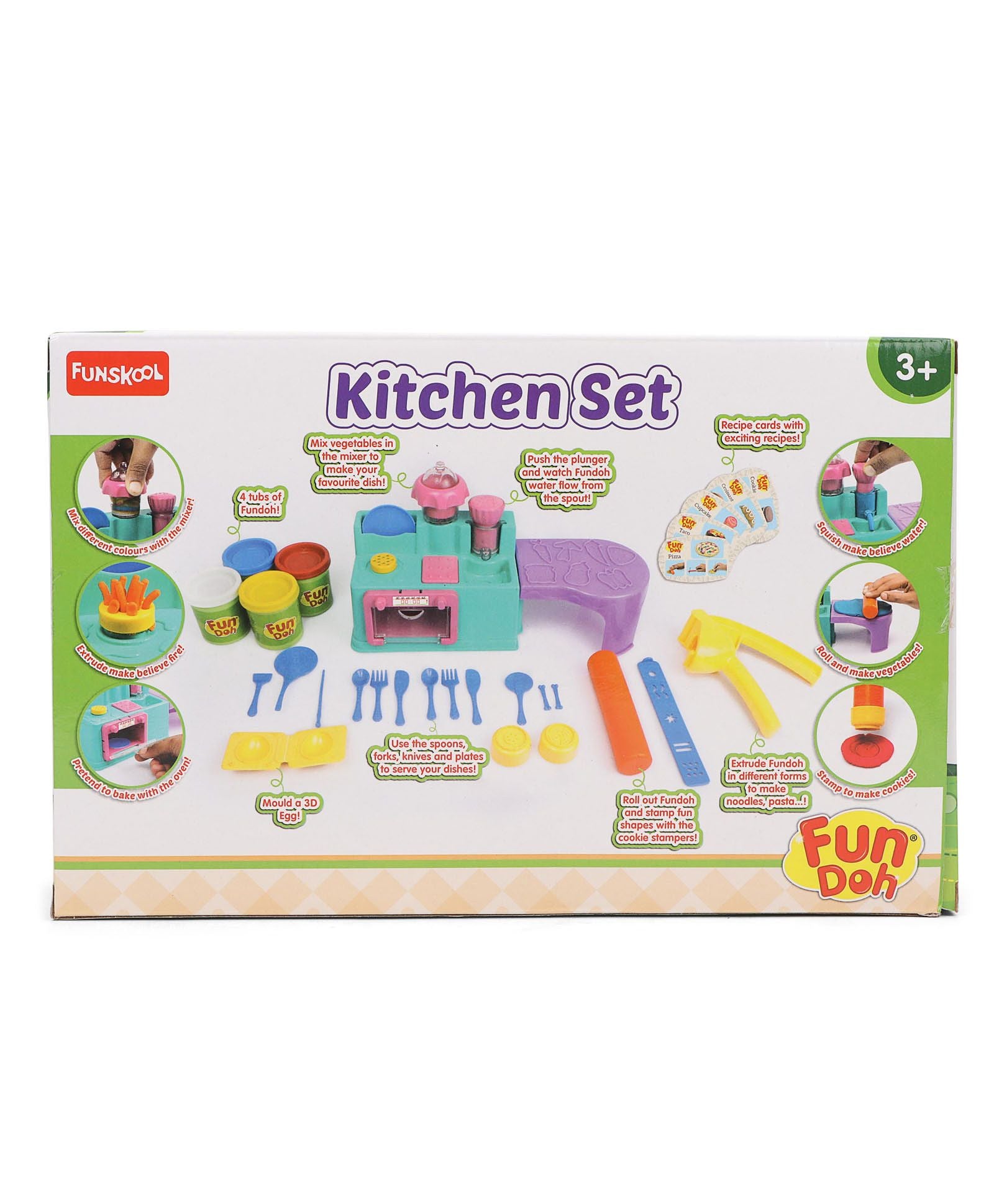 Funskool Fun Dough Kitchen Playset - MultiColor