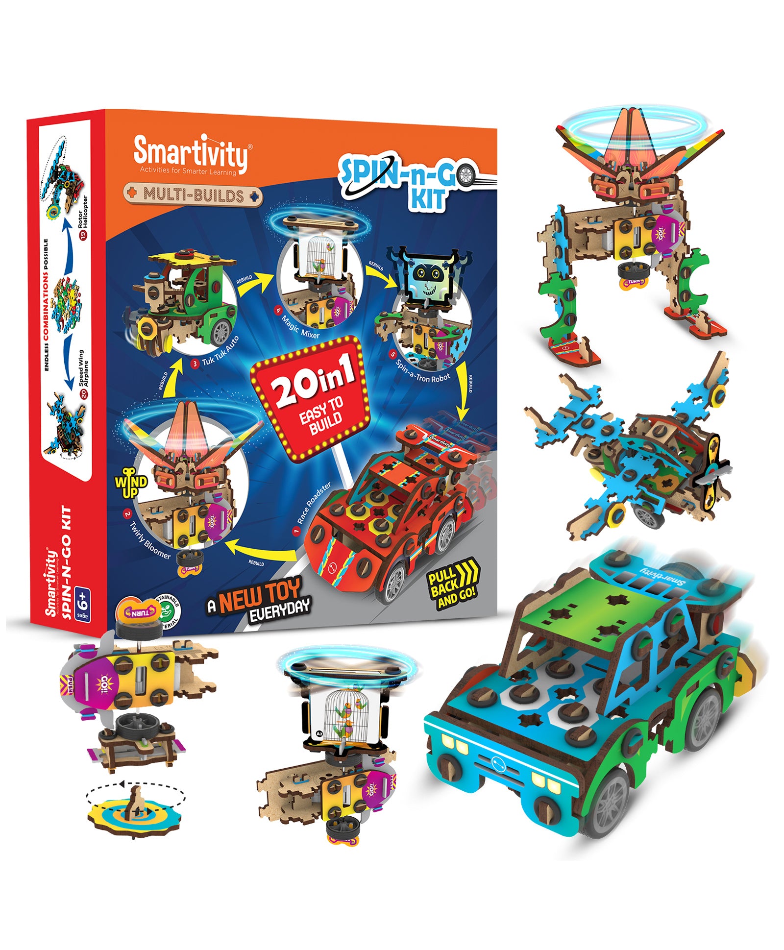 Smartivity 20 in 1 Art N Craft Kit for Boys & Girls - Multicolor