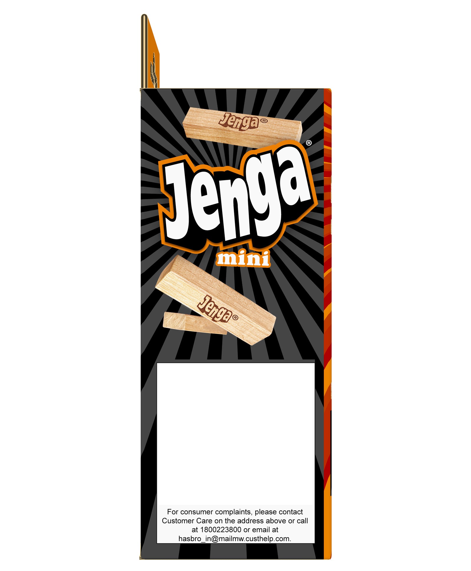 Hasbro Jenga Mini Stacking Tower Game - Beige