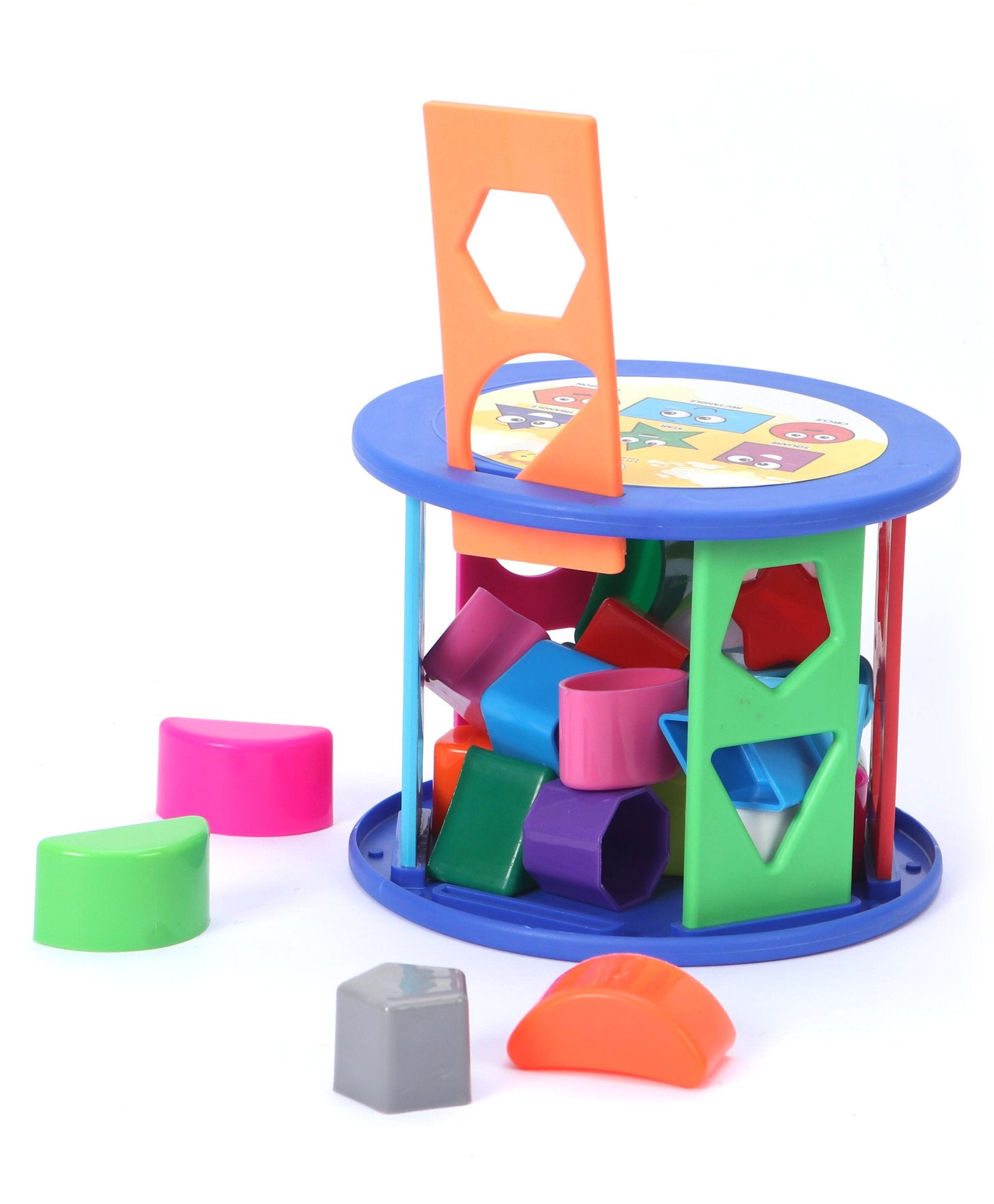 Ratnas Shape Sorter Roller 24 Pieces - Multicolour