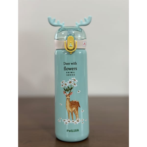 Dear Deer Stainless Steel Vacuum Bottle Hot & Cold Thermos Flask Bottle - 440 ML