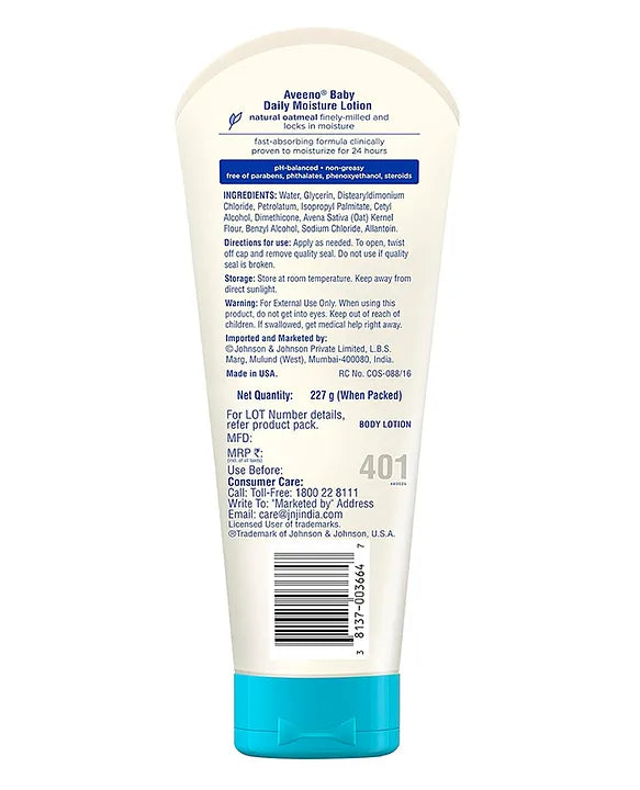 Aveeno Baby Daily Moisturizing Lotion for Delicate Skin - 227g