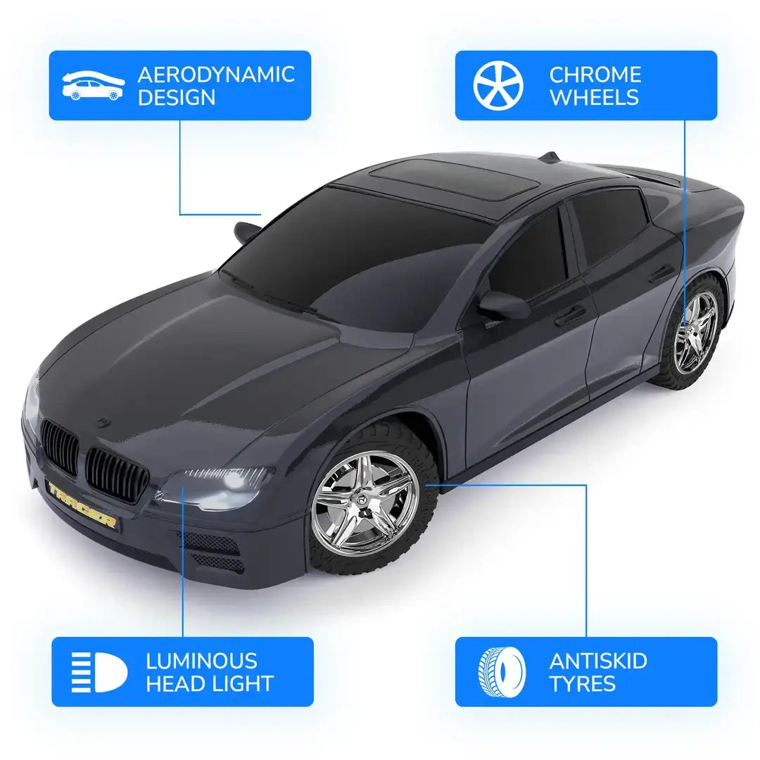 Mirana Tracer | High-Speed Racing RC Car | Rechargeable with Nitro Boost | Remote Control Toy for Kids | Made in India