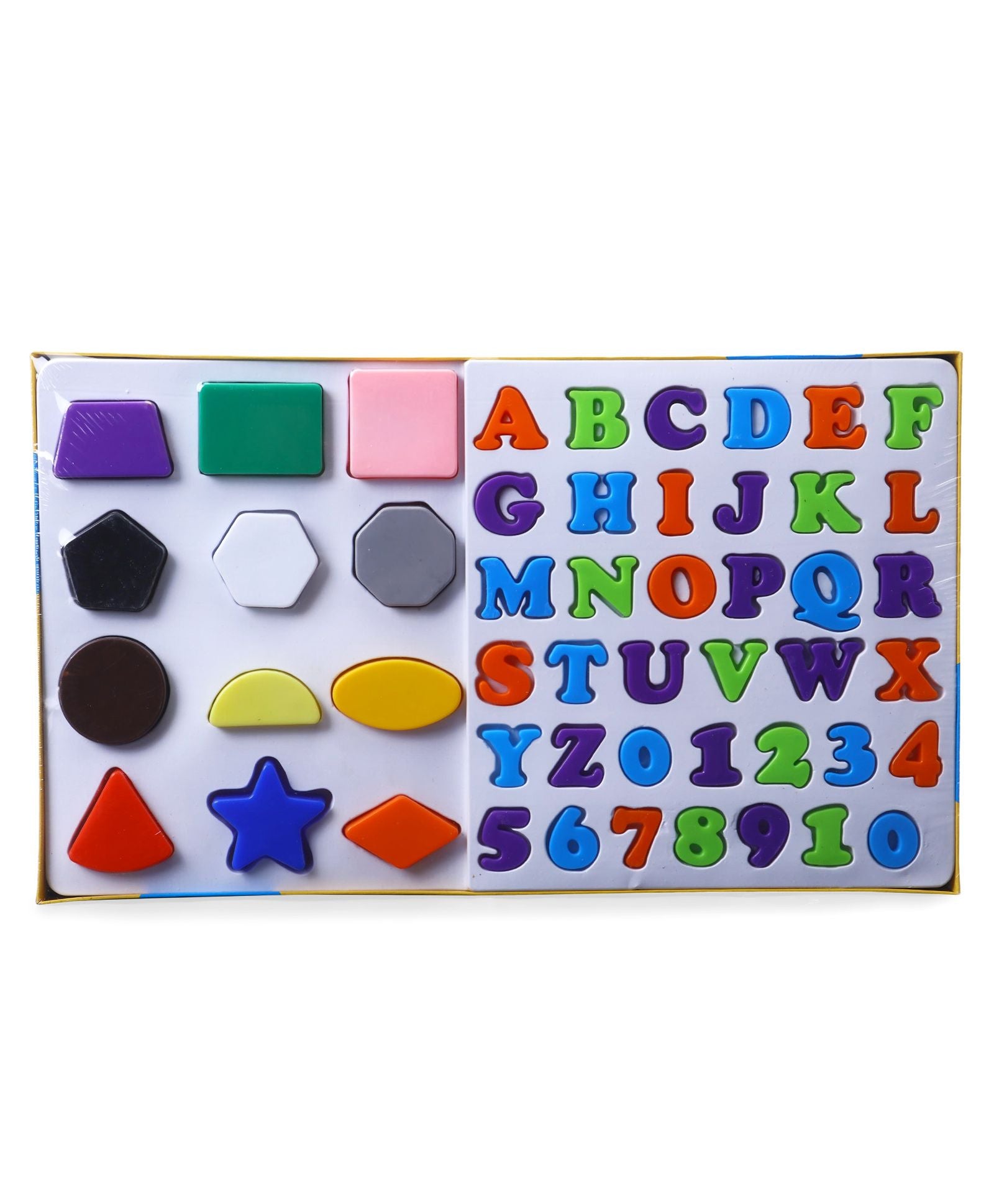 Ratna's Educational Alpha, Numbers & Shapes for Kids. Let Them Learn The Combo of Alphabet,Number and Shapes