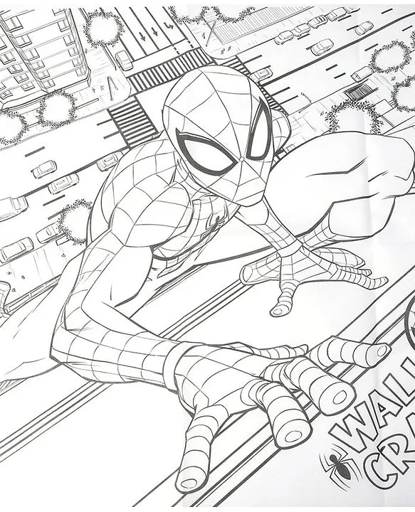 Ratnas Spider Man My Colouring Mat - Multicolor