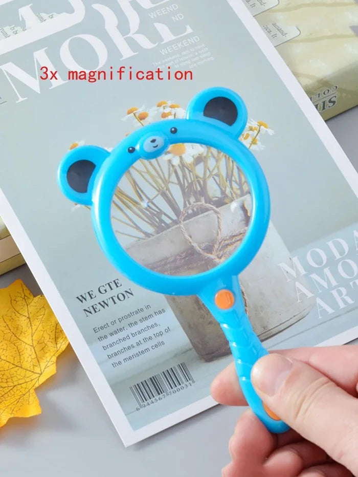 Cots and Cuddles Animal Theme Magnifying Glass for Kids - Multicolor