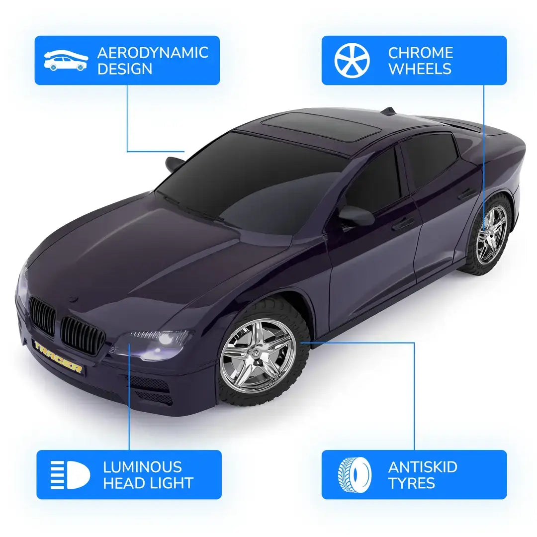 Mirana Tracer | High-Speed Racing RC Car | Rechargeable with Nitro Boost | Remote Control Toy for Kids | Made in India