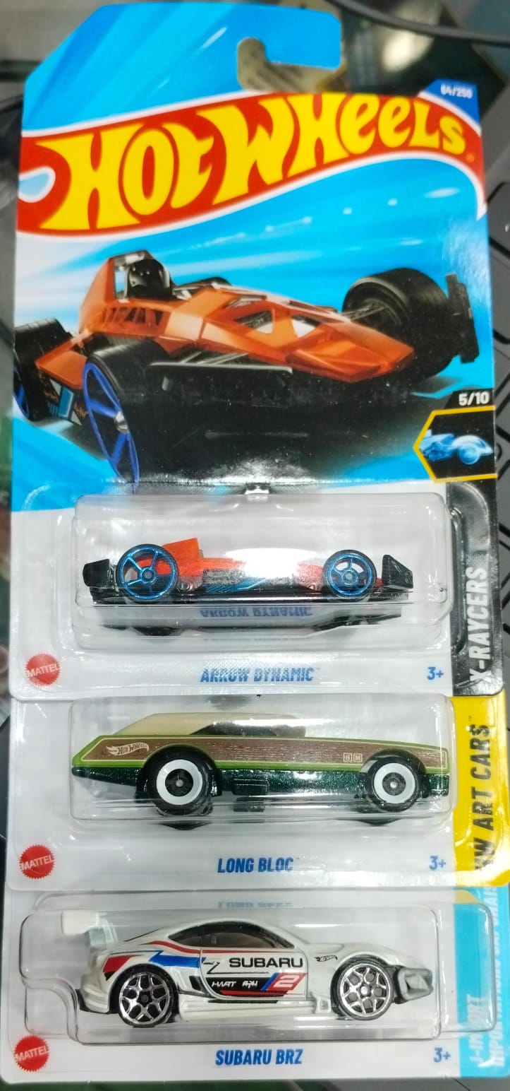 Hot Wheels Mainline - M Case 2025 - Combo Car 3 Pcs - Long Card