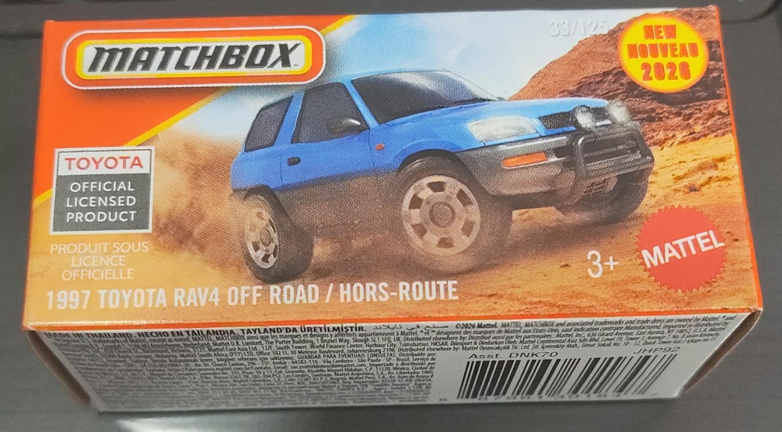 Matchbox Mainline - 1997 Toyota Rav4 Off Road / Hors-Route - DNK70 - JHP92