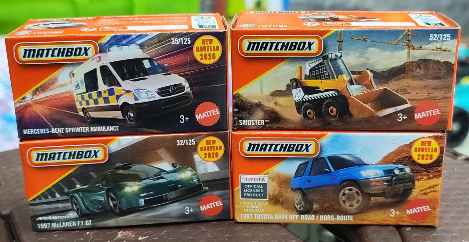 Matchbox Mainline - Combo Pack of 4 Cars - DNK70 - 002