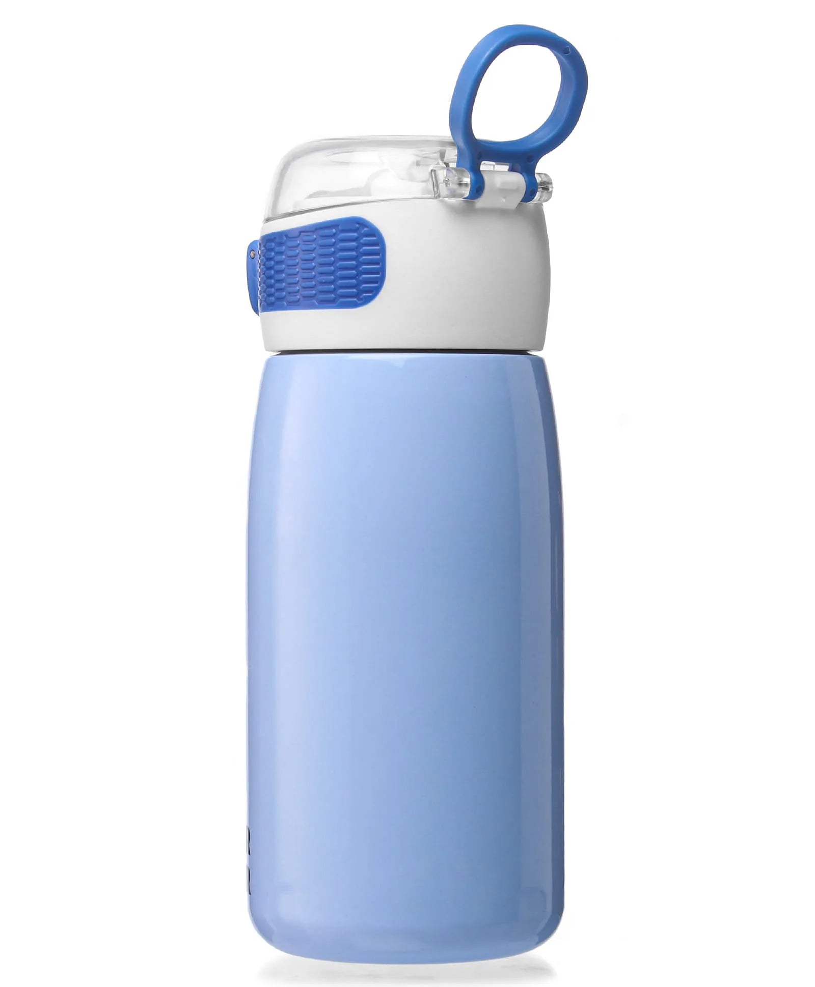 Stainless Steel Water Bottle With | Bear Print | Blue - 500 ml