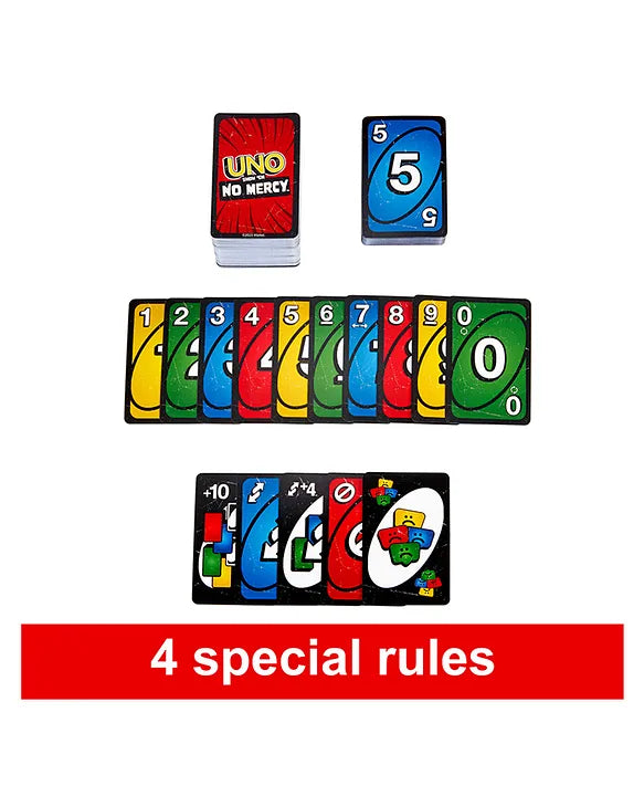 Mattel UNO Show 'em No Mercy Card Game - Multicolor