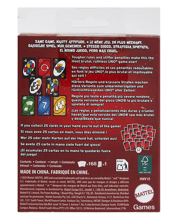Mattel UNO Show 'em No Mercy Card Game - Multicolor