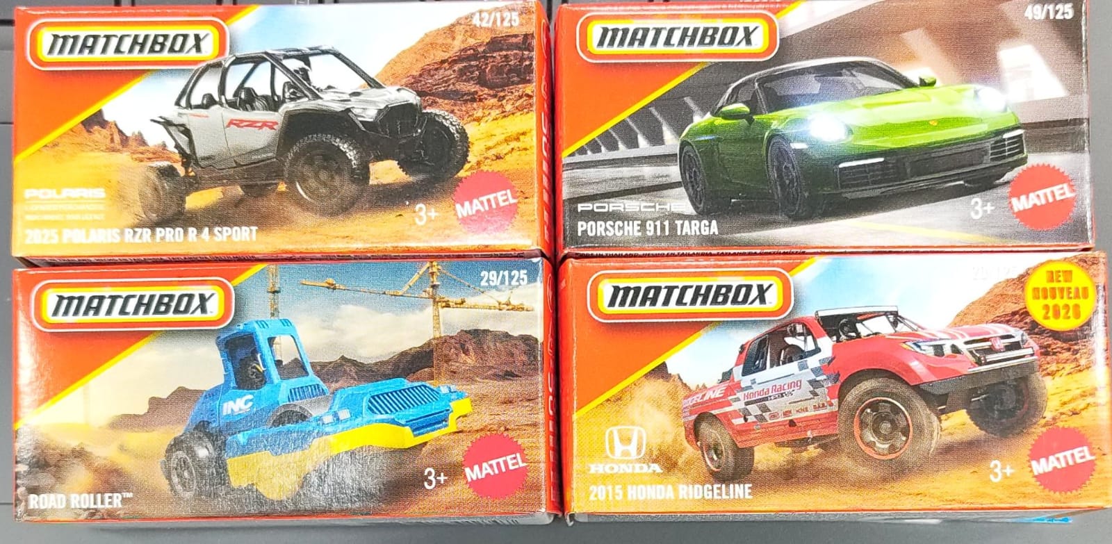 Matchbox Mainline - Combo Pack of 4 Cars - DNK70-2