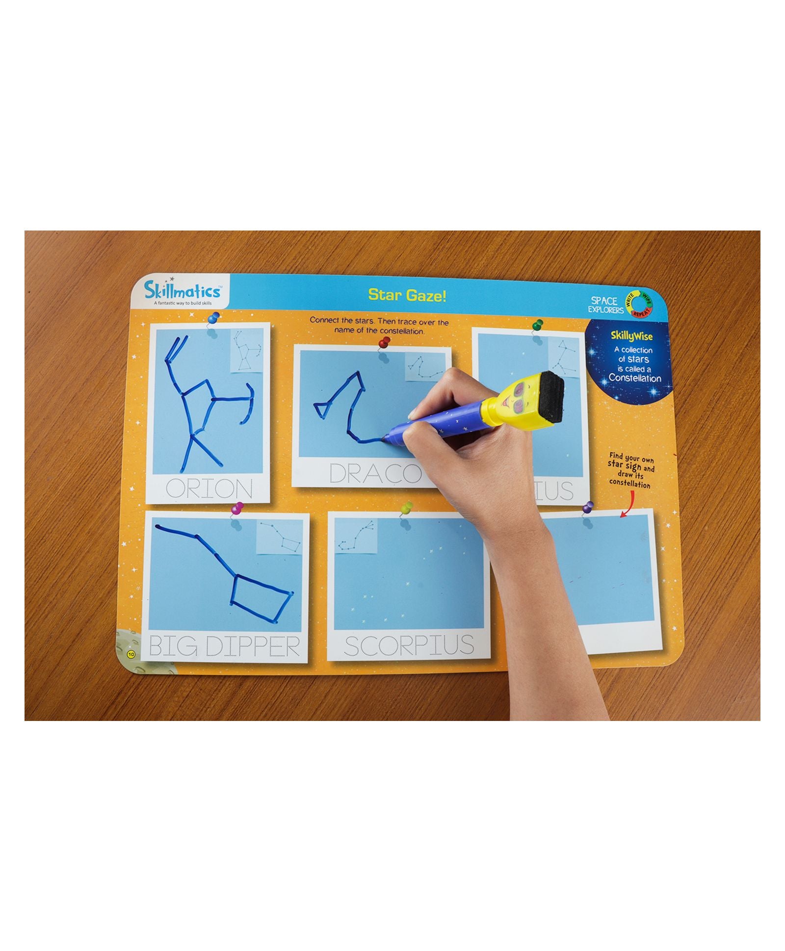 Skillmatics Educational Game - Space Explorers Activity Mats - Color may vary
