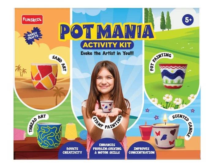 Funskool Handicrafts Potmania Activity Kit For kids - Multicolor