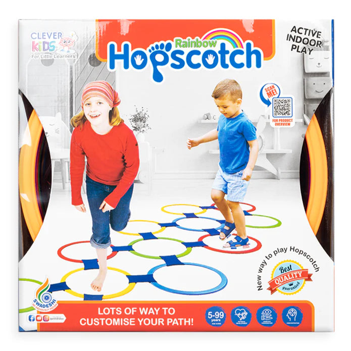 Clever Kids Hopscotch Rainbow Active Indoor Play - Multicolor (Box Damages)
