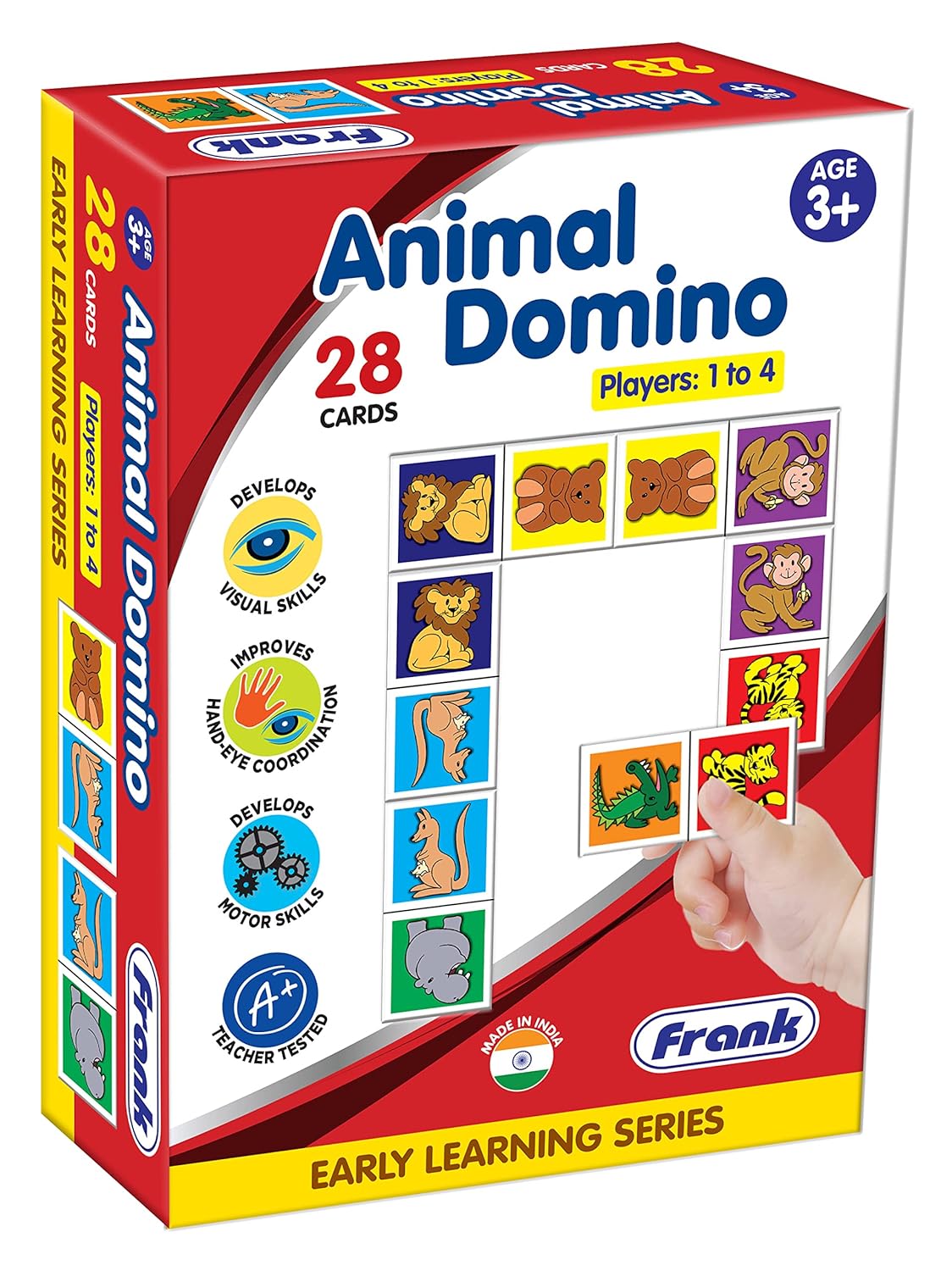 Frank Early Leaner Pack - Animal Domino - 28 Cards - Multicolor