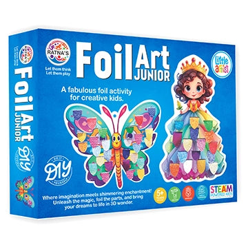 Ratnas Foil Art Junior A Fabulous Diy Fun Activity With Colourful Foil - Multicolor