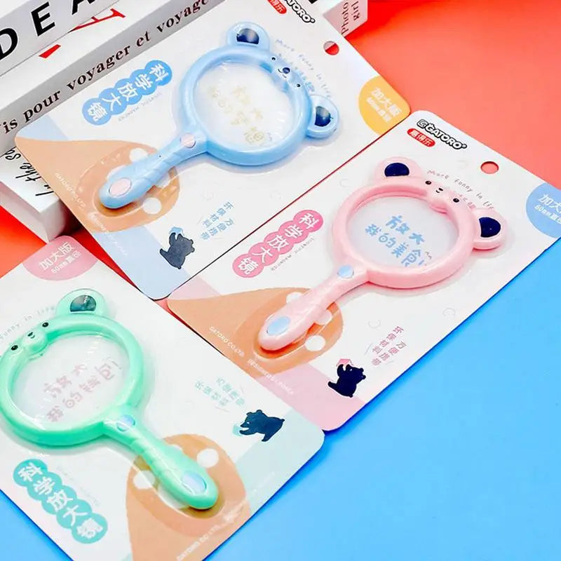 Cots and Cuddles Animal Theme Magnifying Glass for Kids - Multicolor