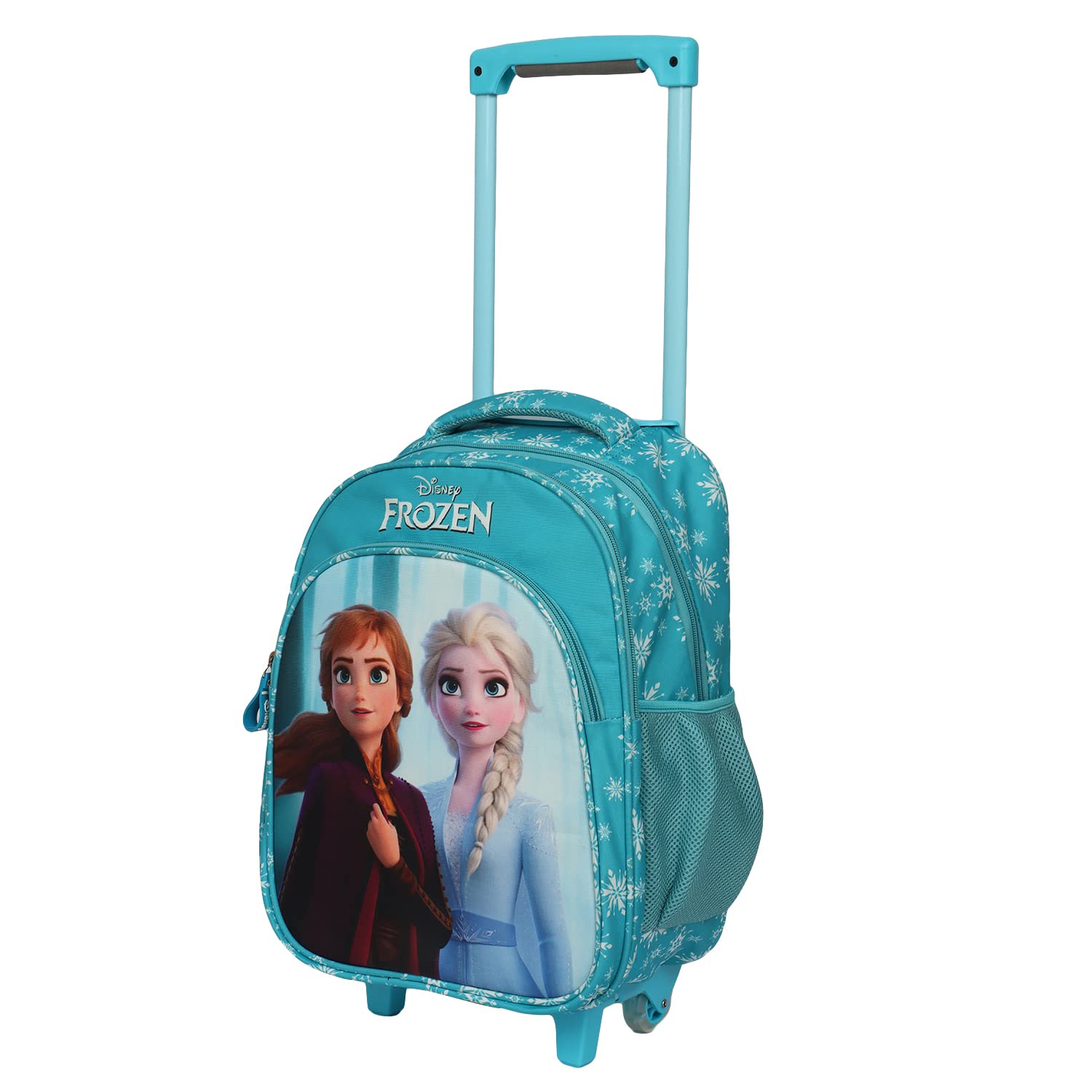 Novex Disney Frozen School Backpack with Trolley - Sky Blue – Kidsinfy.in