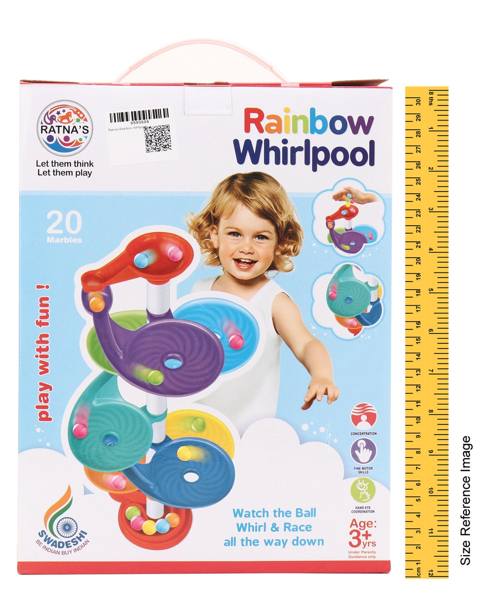 Ratnas Rainbow Whirlpool Toy - Multicolour