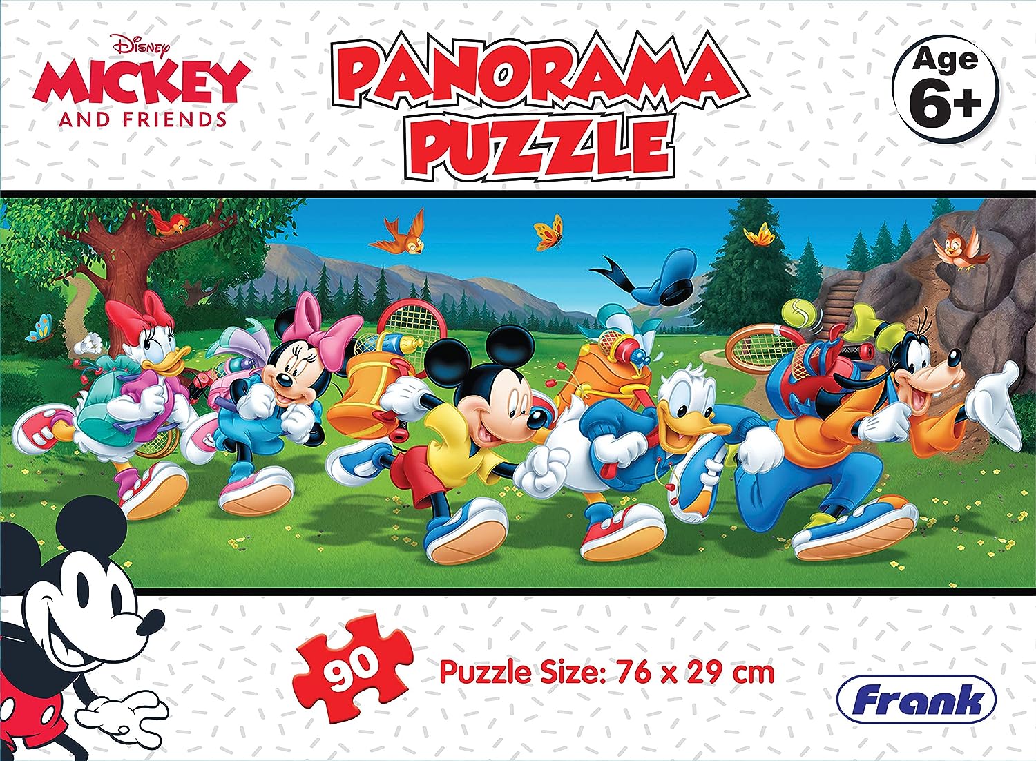 Frank Disney Mickey Mouse and Friends 90 Piece Panorama Jigsaw Puzzle