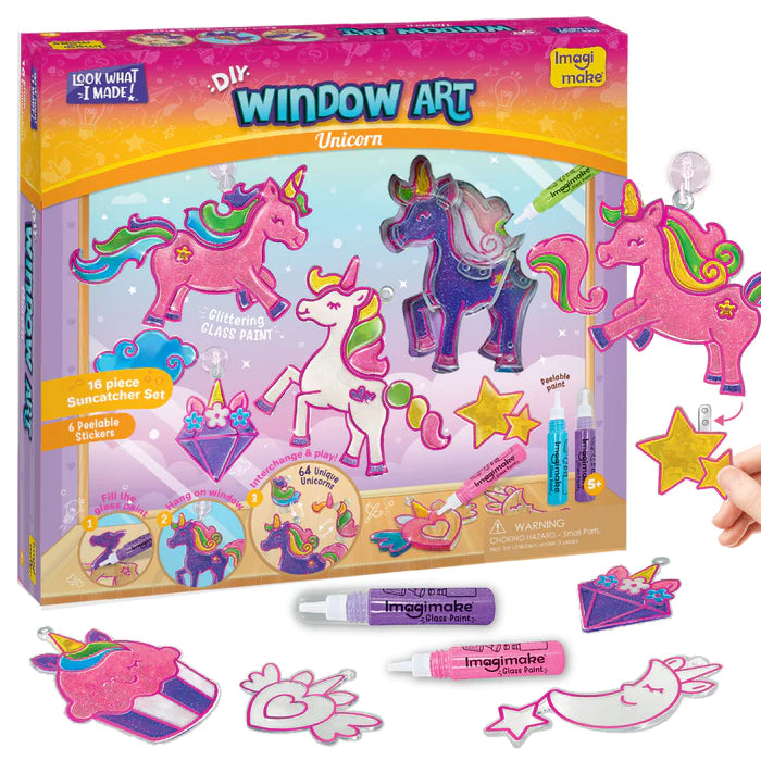 ImagiMake DIY Window Art Unicorn Multicolor