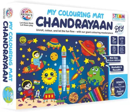 Ratnas My Colouring Mat Chandrayaan - Paint Your Space With Imagination