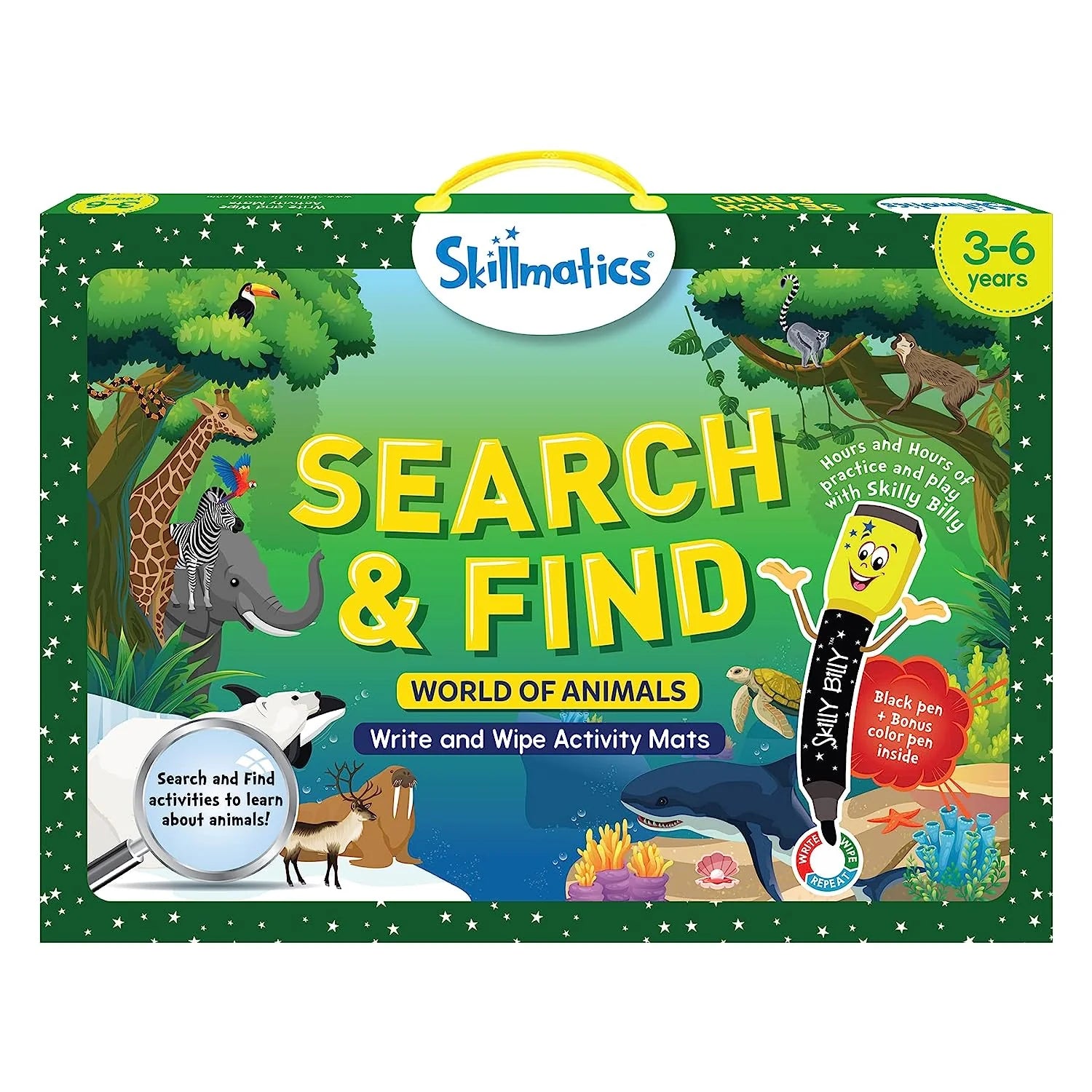 Skillmatics Search And Find Animals, Activity Mats for kids