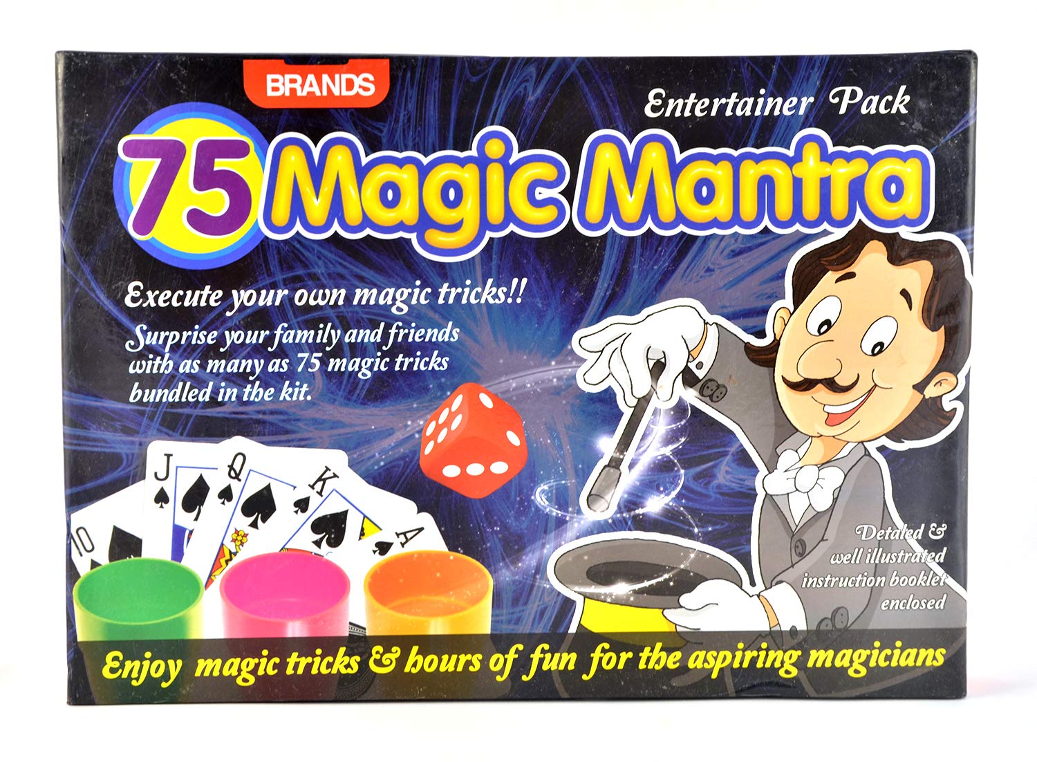 75 magic mantra Magic kit trick set for kids gift Multicolor