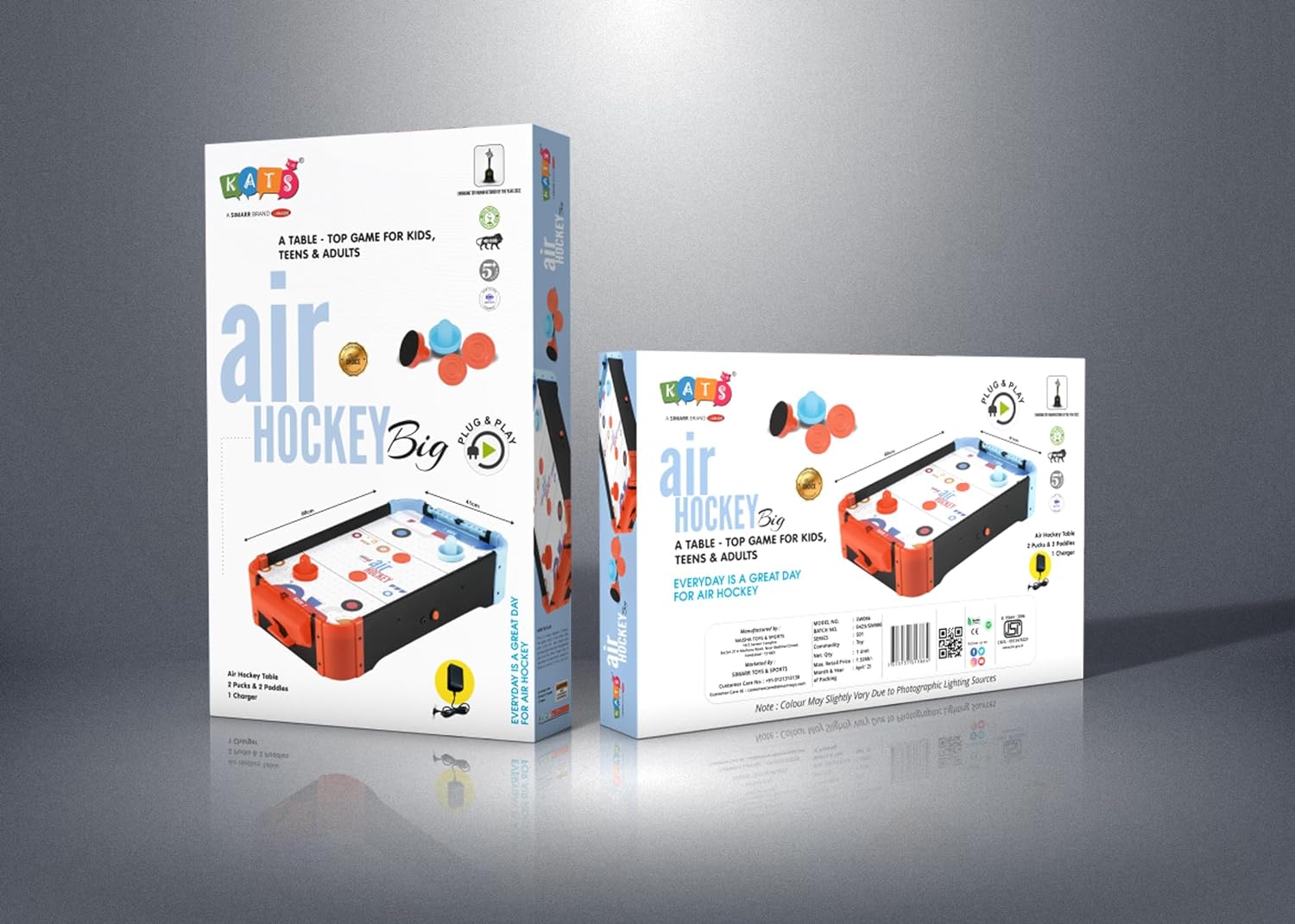 Simarr Air Hockey Big Size - Multicolor | Air Hockey for Kids & Adults - Multicolor