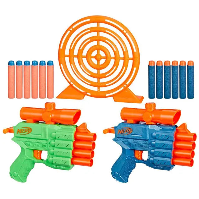 Nerf Elite 2.0 Slash Blaster, 2 Nerf Elite Darts, Pull To Prime