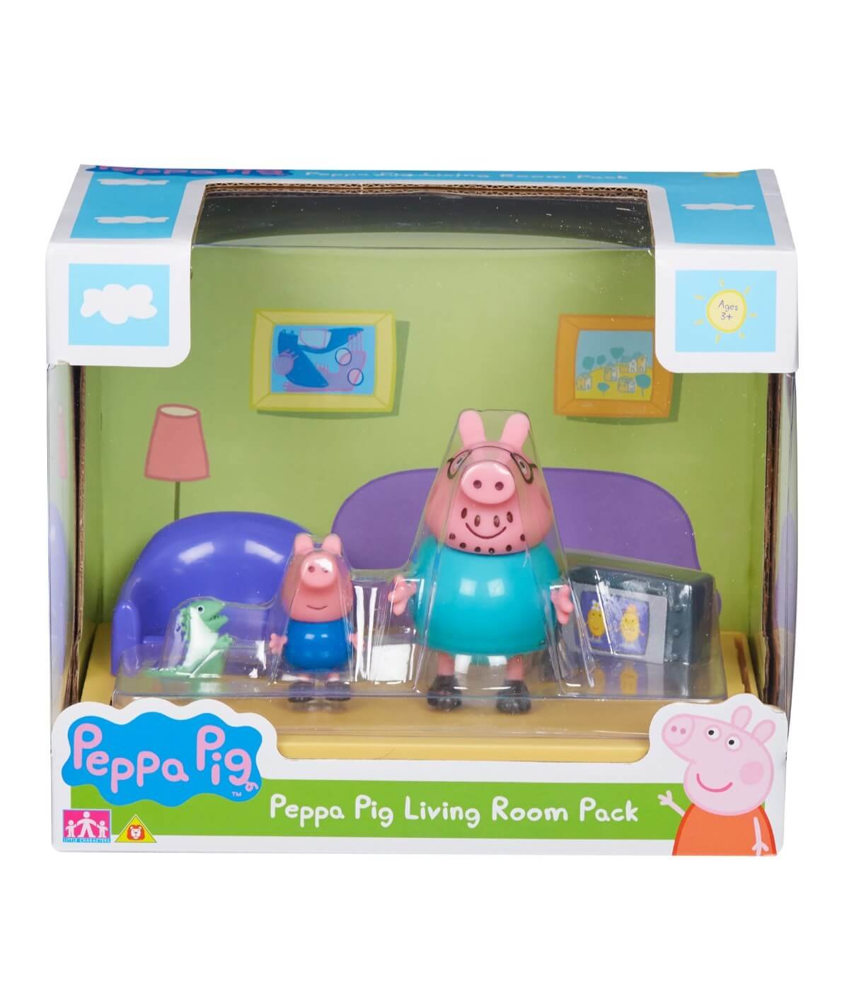 Planet Superheroes Peppa Pig - Scene Pack - Living Room - Multicolor