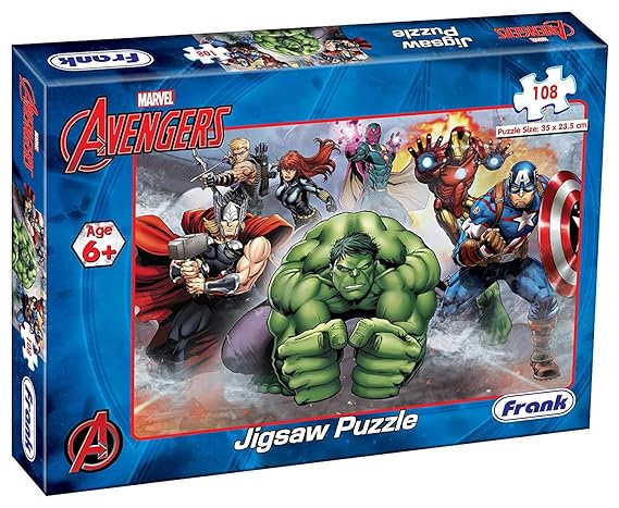Frank Marvel Avengers 108 Piece Jigsaw Puzzle for Kids