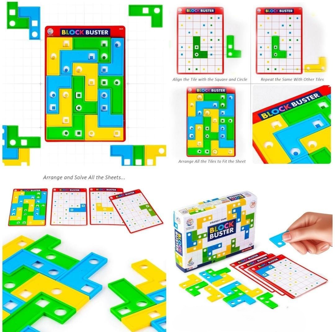Ratna's Block Buster Strategy Board Game - Multicolor