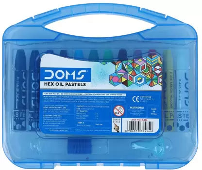 DOMS Hex Oil Pastels 12 Shades - (Set of 1, Multicolor) Pack of 2
