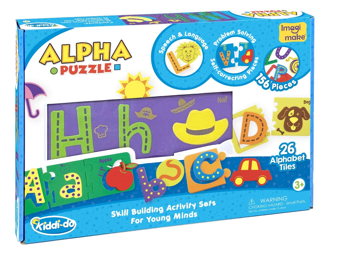 Imagimake Alpha Puzzle | Alphabets for Kids Learning | Educational Toys for Kids - Multicolor