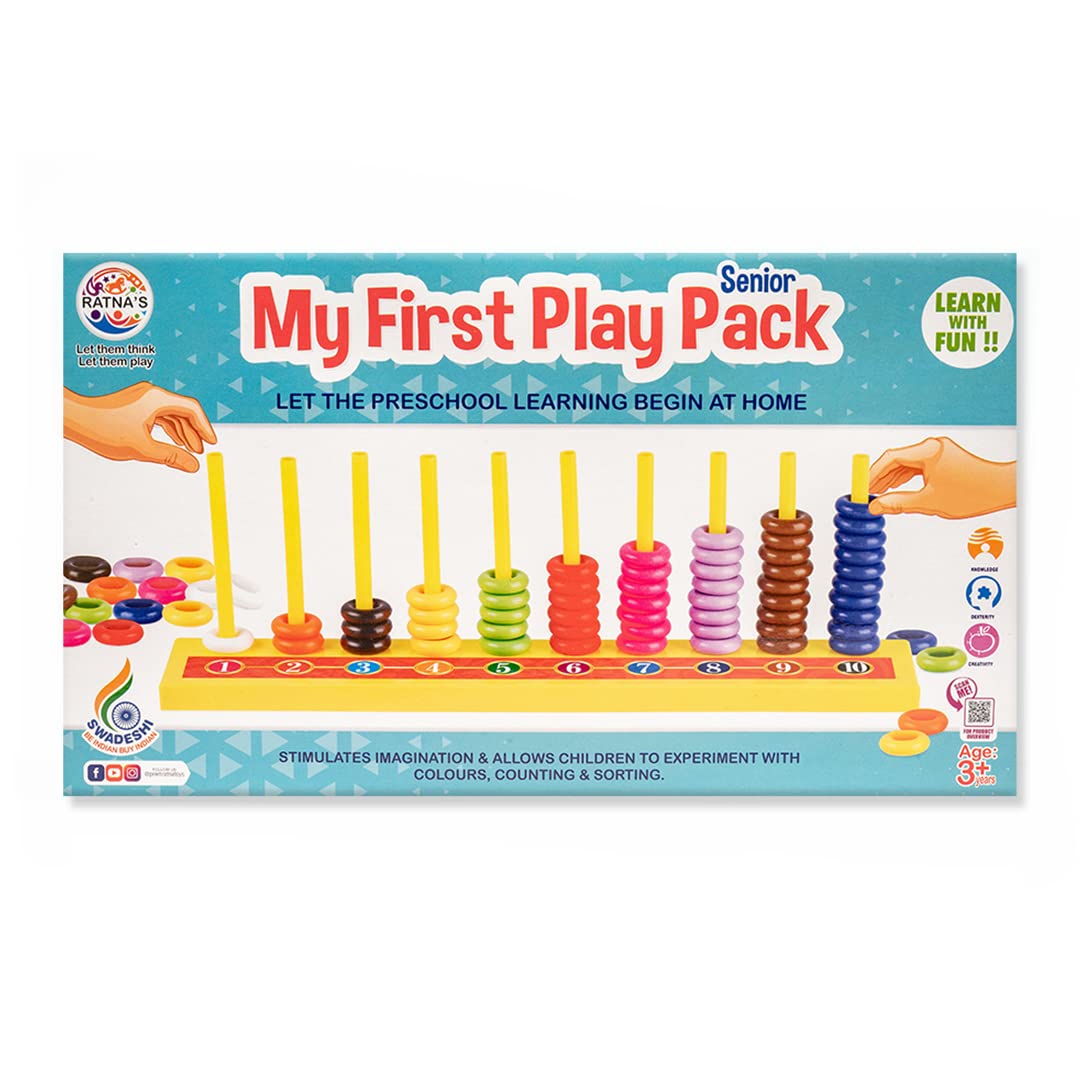 Ratna's My First Play Pack Senior for Kids Learn Counting and Colors with Fun - Multicolor