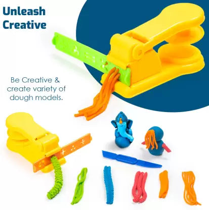 Ratnas Crazy Dough Machine Create Your Imagination with Dough Clay & Machine - Multicolor