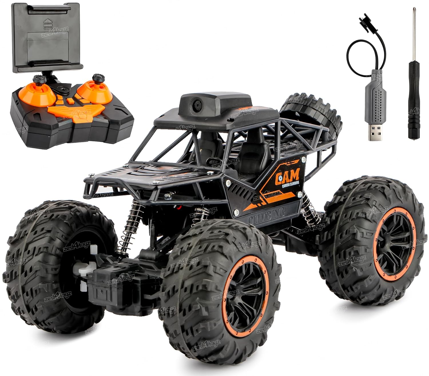 Remote Control Car with 720P Hd FPV Camera|1/18 Scale Off-Road Remote Control Truck Gravity Sensor Rc Truck|High Speed Monster Trucks for Kids Adults Gift for Boys and Girls|Multicolor