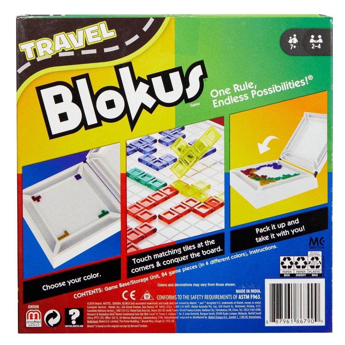 Mattel Games Travel Blokus Board Game For Ages 7 And Up – Kidsinfy.in