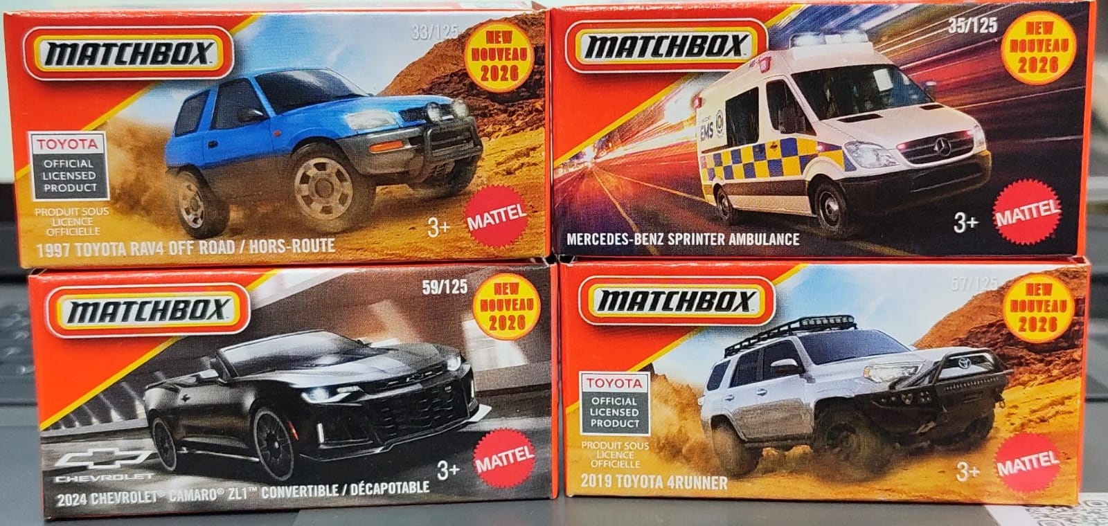 Matchbox Mainline - Combo Pack of 4 Cars - DNK70 - 002