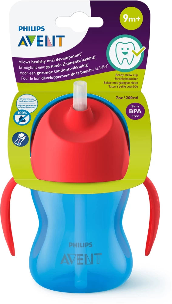 Philips Avent (9M+) Aven Straw Cup | Assorted Color | 200Ml 7oz
