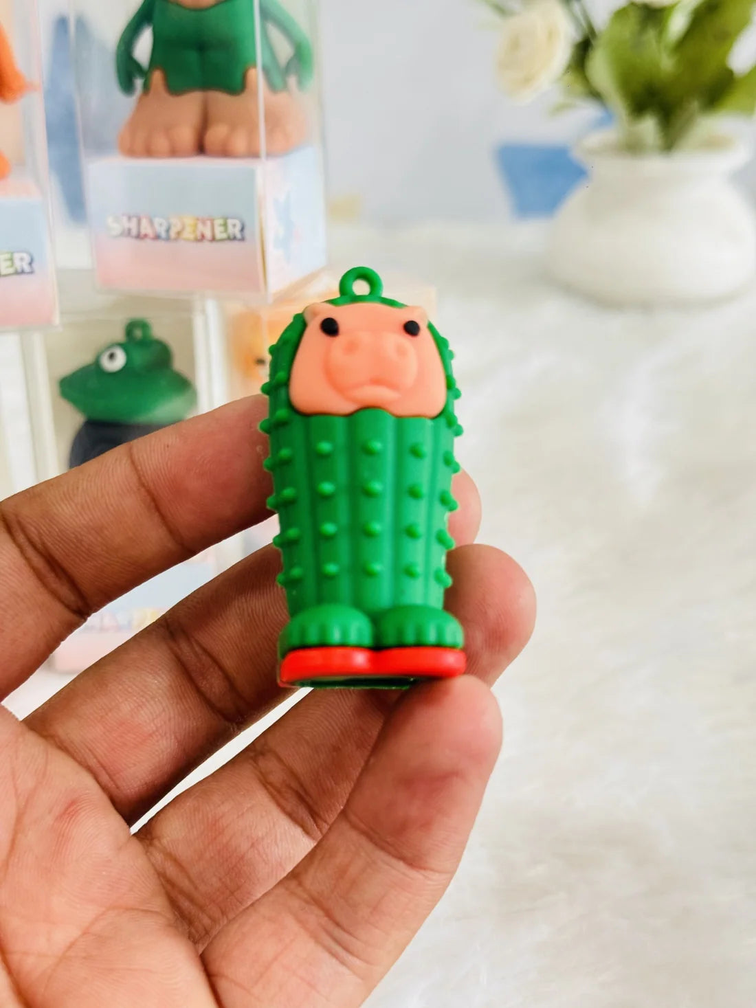Cartoon Pencil Sharpener for Kids – Assorted Designs – Pack of 3 Pcs