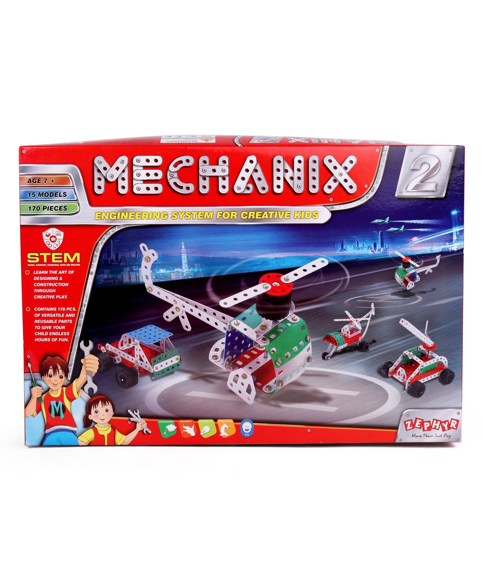 Mechanix 2 Engineering System For Creative Kids - Multicolor