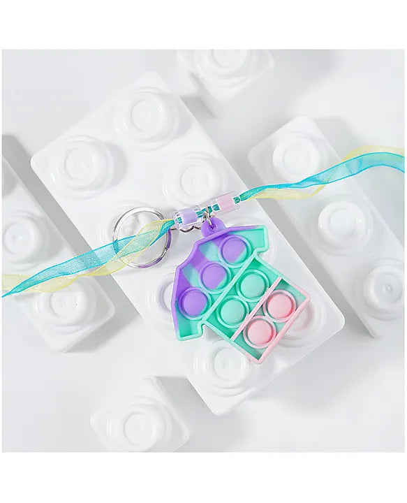 ilearnngrow PopIt Rakhi multiple shapes - Pack of 2 pcs - Assorted